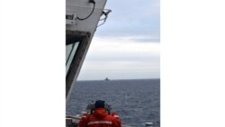 美國海岸防衛隊在阿拉斯加海域發現解放軍艦船