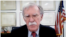 美國前國安顧問博爾頓(John Bolton)4月16日以視訊錄影方式發表專題演講，主題為:“台灣在面對北京威脅時扮演擬聚世界力量的角色”。（視訊影像截圖提供：台灣國家聯盟和世界台灣人大會）