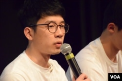 「香港眾志」主席羅冠聰。（美國之音湯惠芸攝）