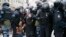 Полиция задерживает протестующих в Москве. 23 января 2021г. 
