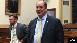 美國國會眾議院外交委員會亞太小組委員會主席約霍（美國之音鐘辰芳拍攝）