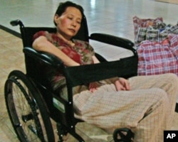 毛恒凤7月28日被送回来时的样子