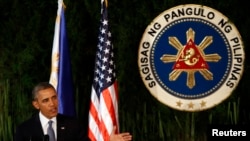 美國總統奧巴馬正在馬尼拉訪問。