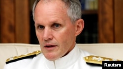 美國第七艦隊司令菲利普·索耶中將(資料照)