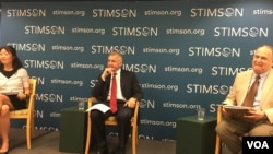 史汀生中心舉行台海兩岸關係座談會（美國之音鍾辰芳拍攝）