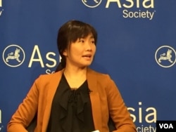 纽约大学法学院亚美法律研究所研究员陈玉洁（美国之音方冰拍摄）