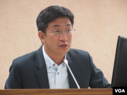 台灣民進黨立委蔡適應 （美國之音張永泰拍攝 2017年11月22日）