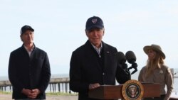 拜登察看加州風暴災情 承諾提供幫助