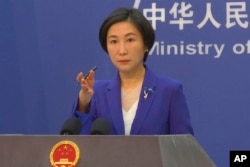 資料照：中國外交部發言人毛寧