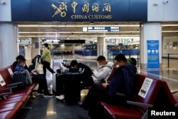 北京国际机场候机的旅客 (2022年12月27日)