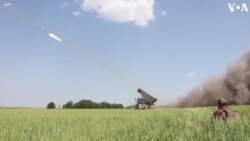 烏克蘭向俄軍陣地發射火箭炮