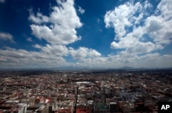 资料照：墨西哥城鸟瞰