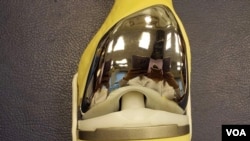 7-21事件傷者林婆婆的膝蓋嚴重受傷，要裝入人工關節。（美國之音/湯惠芸）