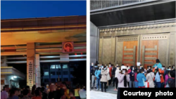 上海泰禾大城小院业主多次集体到地方政府和建商处所现场维权未果，被迫宣布强制停贷。（上海泰禾大城小院业主提供图片）