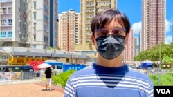 7-21事件傷者蘇先生。(美國之音/湯惠芸)