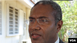 所羅門群島議會外交關係委員會主席，反對黨議員彼得‧凱尼洛里(Peter Kenilorea Jr.) （美國之音記者久島拍攝）