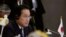 日本首相岸田文雄在柬埔寨召開的東盟峰會上。