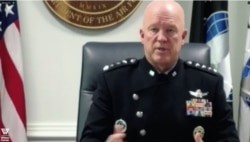 美國太空司令部司令、空軍上將約翰·雷蒙德（John W.Raymond）8月31日在華盛頓智庫威爾遜中心舉辦的會議上談及中國威脅（照片來源：視頻截圖）