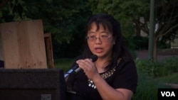 黄慈萍：全美学自联理事会长（美国之音拍摄）