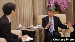 台灣副總統陳建仁2020年2月27日接受日本產經新聞專訪(台灣總統府提供)