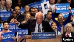 桑德斯對支持者說爭取最後每一張選票