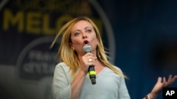 意大利兄弟党领导人乔治娅·梅洛尼。