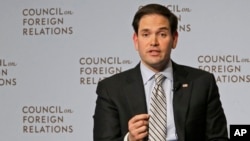 盧比奧參議員對美國的外交關係委員會的成員發表講話(2015年5月13日)