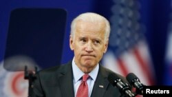 美國副總統拜登2013年12月6日在南韓延世大學發表講話 （路透社）