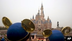 2016年6月16日，上海迪士尼樂園正式開幕時盛況（美聯社圖片）