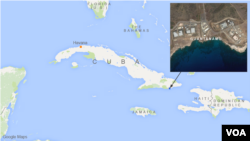 關塔娜摩灣軍事拘留中心位置圖