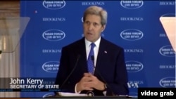 美國國務卿克里（VOA視頻截圖）
