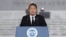 韩国总统尹锡悦2022年6月6日在阵亡将士纪念日发表讲话。（路透社）