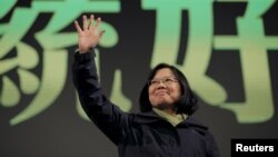 新當選的台灣總統蔡英文。