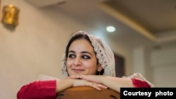 资料照片：来自印控克什米尔地区的普利策奖获得者桑娜·伊尔沙德·马图(Sanna Irshad Mattoo)。