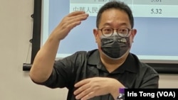 黃志偉憂慮，國安法實施後市民回答有關身分認同的敏感議題時，可能不願意講真心話。 (美國之音湯惠芸)