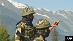 在拉达克地区的印度士兵 （2020年6月17日）