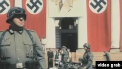 纳粹十字标记(视频截图)