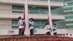 香港社民連中國國慶日遊行爭普選 批8千警力佈防不合理