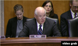 参议院外委会首席民主党议员卡丁2017年12月13日发言（美国国会视频截图）