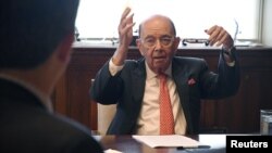 美商務部長羅斯2018年10月5日接受路透社訪問（路透社）