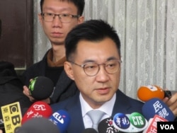 台湾在野党国民党立委江启臣(2019年1月2日资料照片 美国之音张永泰拍摄)