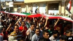 大型反阿薩德集會。