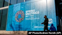 國際貨幣基金組織２０２１年４月５日在華盛頓總部舉行會議。