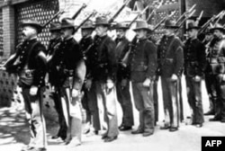 1900年进入北京城的美国海军陆战队