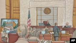 匹兹堡生命之树犹太教堂枪击案的审判现场素描。(2023年5月30日）