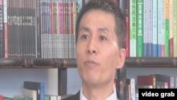 揭露中共官员性丑闻的朱瑞峰(美国之音视频截图)