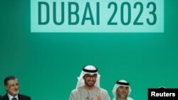 欧盟预计在今年的COP29上向其他国家施压，敦促履行从化石燃料转型的承诺。图为去年在迪拜举行的COP28。