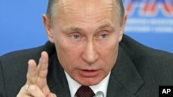 俄罗斯总理普京10月17日在莫斯科