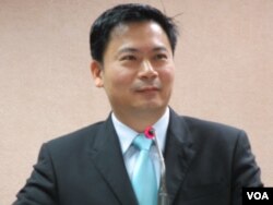 台灣執政國民黨立委 吳育仁(美國之音張永泰拍攝)