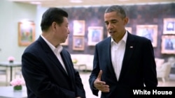 美国总统奥巴马和中国国家主席习近平加州会谈